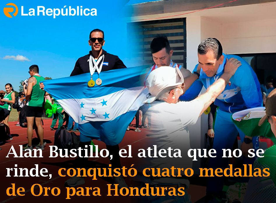 Alan Bustillo, el atleta que no se rinde, conquistó cuatro medallas de Oro para Honduras - Cover Image